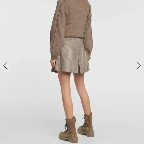 Brunello Cucinelli checked linen skort - Picture 4 of 9